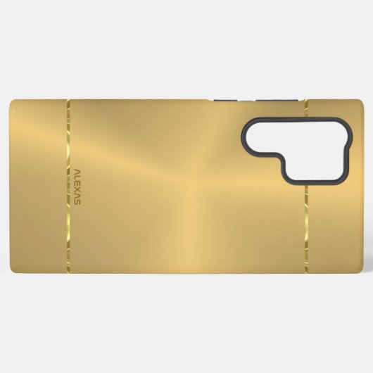 Minimalistischer metallischer Hintergrund Shiny St Samsung Galaxy Hülle (Rückseite (Horizontal))