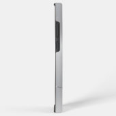Minimalistischer metallischer Silberhintergrund Samsung Galaxy Hülle (Rechte Seite)