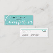 Minimalistischer Mini Visitenkarte (Vorne/Hinten)