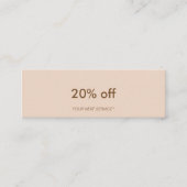 Minimalistischer Mini Visitenkarte (Vorderseite)