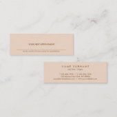 Minimalistischer Mini Visitenkarte (Vorne/Hinten)