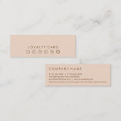 Minimalistischer Mini Visitenkarte (Vorne/Hinten)