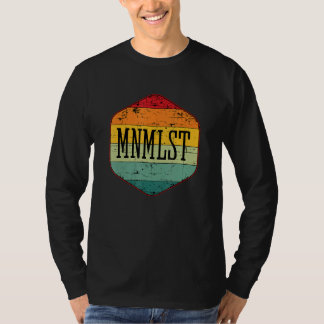 MINIMALISTISCHER Minimalismus Vintag T-Shirt