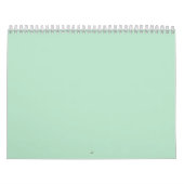 Minimalistischer Minze Grüne Mauer Kalender (Titelbild)