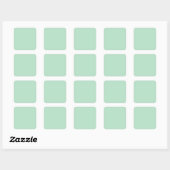 Minimalistischer Minzgrüner Aufkleber (Blatt)