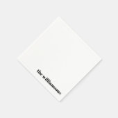 Minimalistischer Mit Monogramm Name Retro Einfach  Serviette (Ecke)