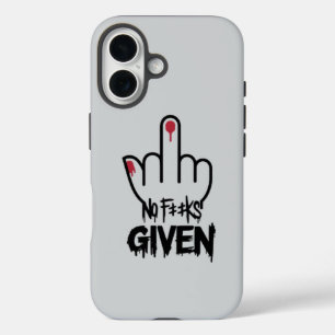Minimalistischer Mittelfinger-Design - Fett-Anweis iPhone 16 Hülle