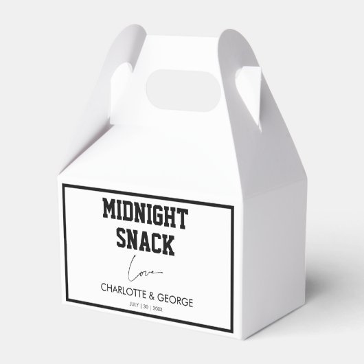 Minimalistischer MitternachtsSnack, kundenspezifis Geschenkschachtel (Vorderseite)