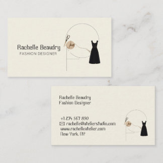 Minimalistischer Modedesigner Elegante Boutique-Ma Visitenkarte