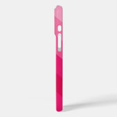 Minimalistischer, moderner 5 rosa Diagonalstreifen Case-Mate iPhone Hülle (Rückseite / Links)
