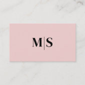 Minimalistischer moderner Anfangsbuchstabe QRCode Visitenkarte (Vorderseite)
