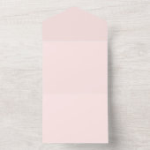 Minimalistischer moderner Arzt Beruflich rosa All In One Einladung (Innen Boden)
