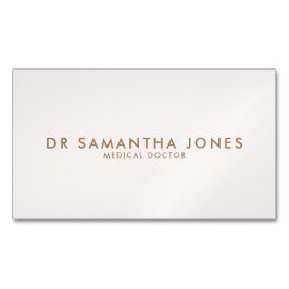 Minimalistischer moderner Arzt Beruflich rosa Magnetische Visitenkarte