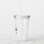 Minimalistischer moderner Bachelorette Tumbler Acryltrinkbecher (Links)