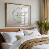 Minimalistischer moderner benutzerdefinierter Name Poster