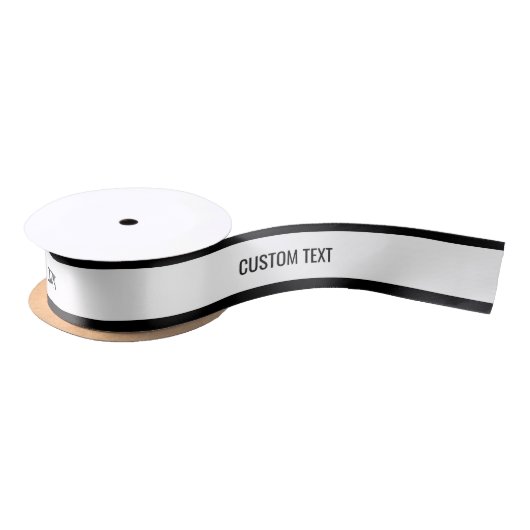 Minimalistischer, moderner benutzerdefinierter Tex Satinband (Spule)