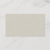 Minimalistischer moderner beruflicher eleganter visitenkarte (Rückseite)