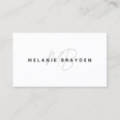 Minimalistischer, moderner Beruflicher QR-Code Visitenkarte (Vorderseite)