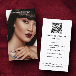 Minimalistischer moderner Beruflicher QR-Code Visitenkarte