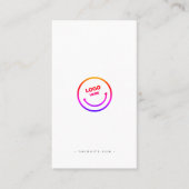 Minimalistischer moderner Beruflicher QR-Code Visitenkarte (Vorderseite)