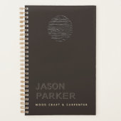 Minimalistischer, moderner beruflicher Tischlercod Planer (Vorderseite)