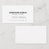 Minimalistischer moderner beruflicher visitenkarte (Vorne/Hinten)