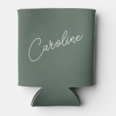 Minimalistischer, moderner Chic Calligraphy Name D Dosenkühler (Vorderseite)