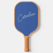 Minimalistischer moderner Chic-Kalligraphie Name B Pickleball Schläger (Vorderseite)