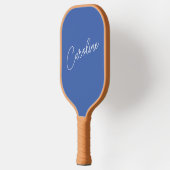 Minimalistischer moderner Chic-Kalligraphie Name B Pickleball Schläger (Links)