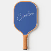 Minimalistischer moderner Chic-Kalligraphie Name B Pickleball Schläger (Rückseite)