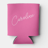 Minimalistischer, moderner Chic-Kalligraphie Name  Dosenkühler (Vorderseite)