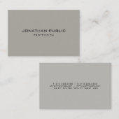 Minimalistischer moderner Chic-saubere Schablone Visitenkarte (Vorne/Hinten)