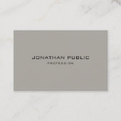 Minimalistischer moderner Chic-saubere Schablone Visitenkarte (Vorderseite)