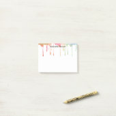 Minimalistischer moderner einfacher Name Post-it Klebezettel (Auf Schreibtisch)