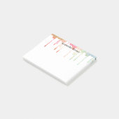 Minimalistischer moderner einfacher Name Post-it Klebezettel (angewinkelt)