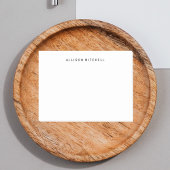 Minimalistischer moderner einfacher Name Post-it Klebezettel