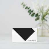 Minimalistischer moderner, eleganter Anwalt Visitenkarte (Stehend Vorderseite)