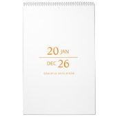 Minimalistischer moderner eleganter Kalender 2026 (Titelbild)