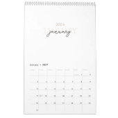 Minimalistischer moderner eleganter Kalender 2026 (Jan 2027)