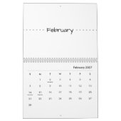 Minimalistischer moderner eleganter Kalender 2026 (Feb 2027)