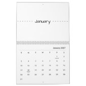 Minimalistischer moderner eleganter Kalender 2026 (Jan 2027)