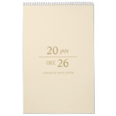 Minimalistischer moderner eleganter Kalender 2026 (Titelbild)