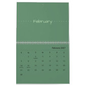 Minimalistischer moderner eleganter Kalender 2026 (Feb 2027)