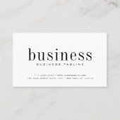 Minimalistischer, moderner, eleganter QR-Code Visitenkarte (Vorderseite)