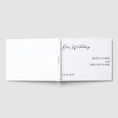 Minimalistischer moderner Empfang Gästebuch (Voll)