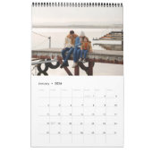 Minimalistischer, moderner Family-Multi-Foto-Kalen Kalender (Jan 2026)