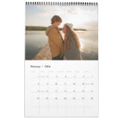Minimalistischer, moderner Family-Multi-Foto-Kalen Kalender (Feb 2026)