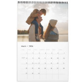 Minimalistischer, moderner Family-Multi-Foto-Kalen Kalender (Mär 2026)
