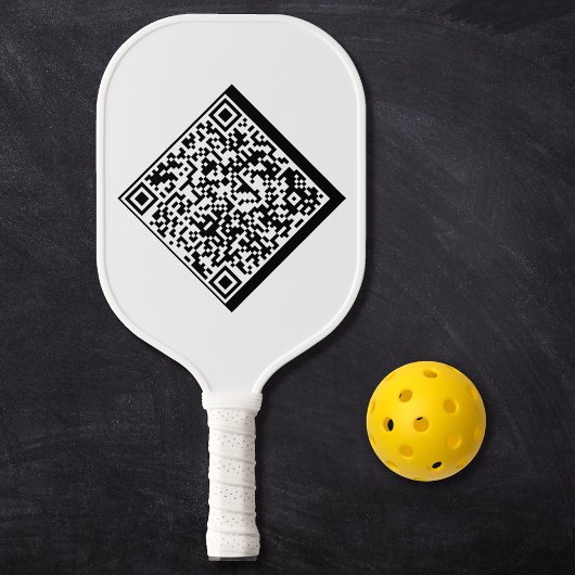 Minimalistischer moderner, fett Cooler QR-Code Pickleball Schläger