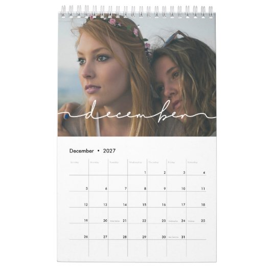 Minimalistischer moderner Foto-Kalender 2025 Kalender (Dez 2027)